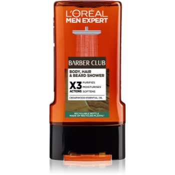 L’Oréal Paris Men Expert Barber Club Gel de duș pentru bărbați pentru păr, barbă și corp - imagine 2